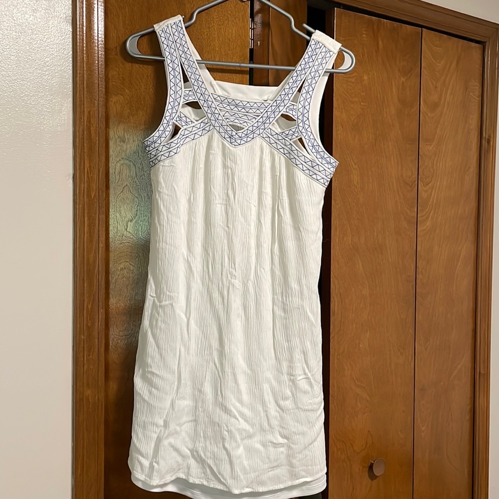 White and Blue Dress